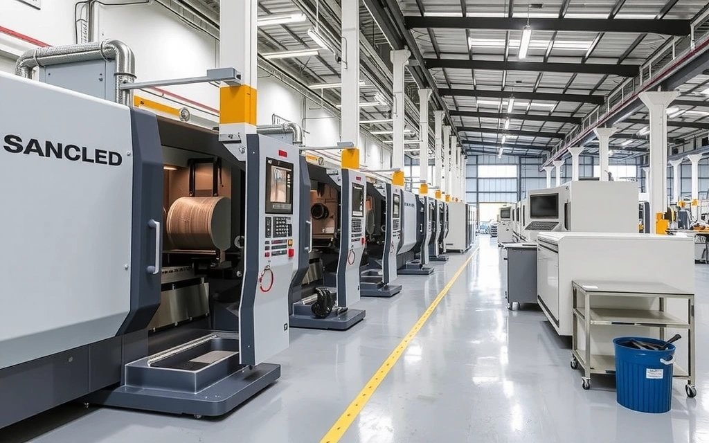 Fabbrica moderna con macchinari all'avanguardia in Italia